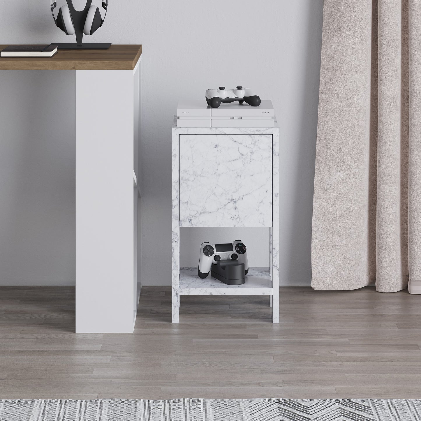 Κομοδίνο Βοηθητικό Τραπεζάκι 66,9x37,4x14,2 εκ. | 776HMS3439