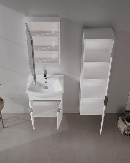 Έπιπλο Μπάνιου με Νιπτήρα σε χρώμα Λευκό, 785PNC1272.