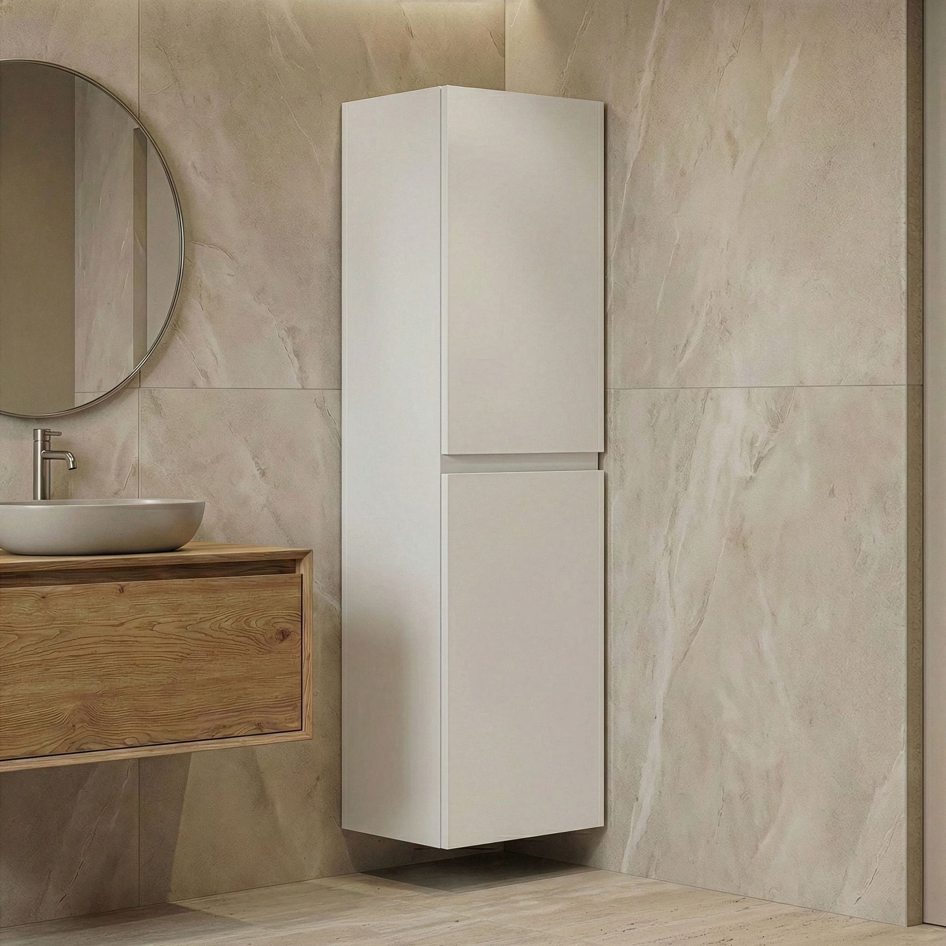 Έπιπλο Μπάνιου σε χρώμα Ματ Λευκό, 785PNC1339.