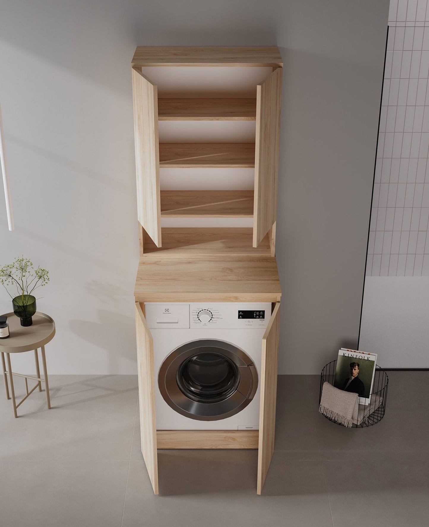 Ντουλάπι Καθρέφτης Μπάνιου 70x100x36 εκ. Δρυς | 785PNC1464