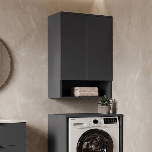 Ντουλάπι Καθρέφτης Μπάνιου 70x100x36 εκ. Matte Anthracite | 785PNC1465