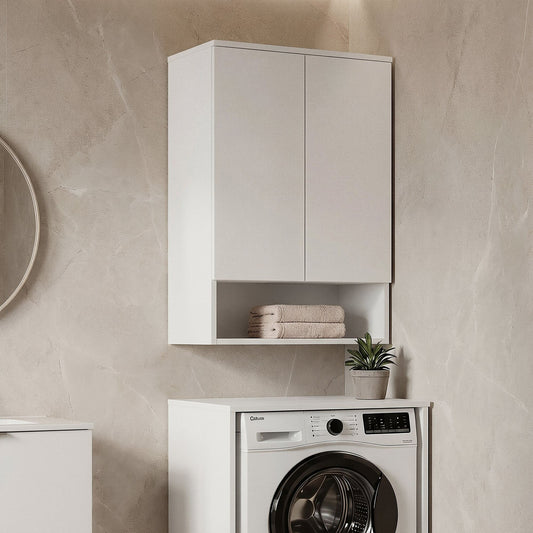 Ντουλάπι Καθρέφτης Μπάνιου 70x100x36 εκ. Matte White | 785PNC1466
