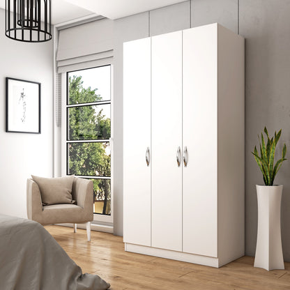 Ντουλάπα 90x181x50 εκ Λευκό 787CDL1309