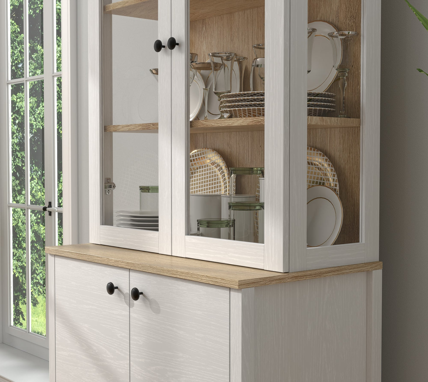 Βιβλιοθήκη 83 × 47 × 194 εκ. Wooden Λευκό GR787CDL1510