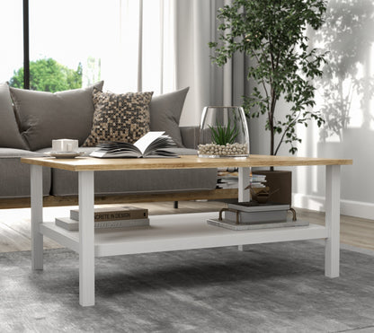 Τραπεζάκι Σαλονιού Wooden - Λευκό 100 x 70 x 43 εκ GR787CDL1905