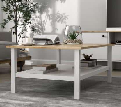 Τραπεζάκι Σαλονιού Wooden - Λευκό 100 x 70 x 43 εκ GR787CDL1905