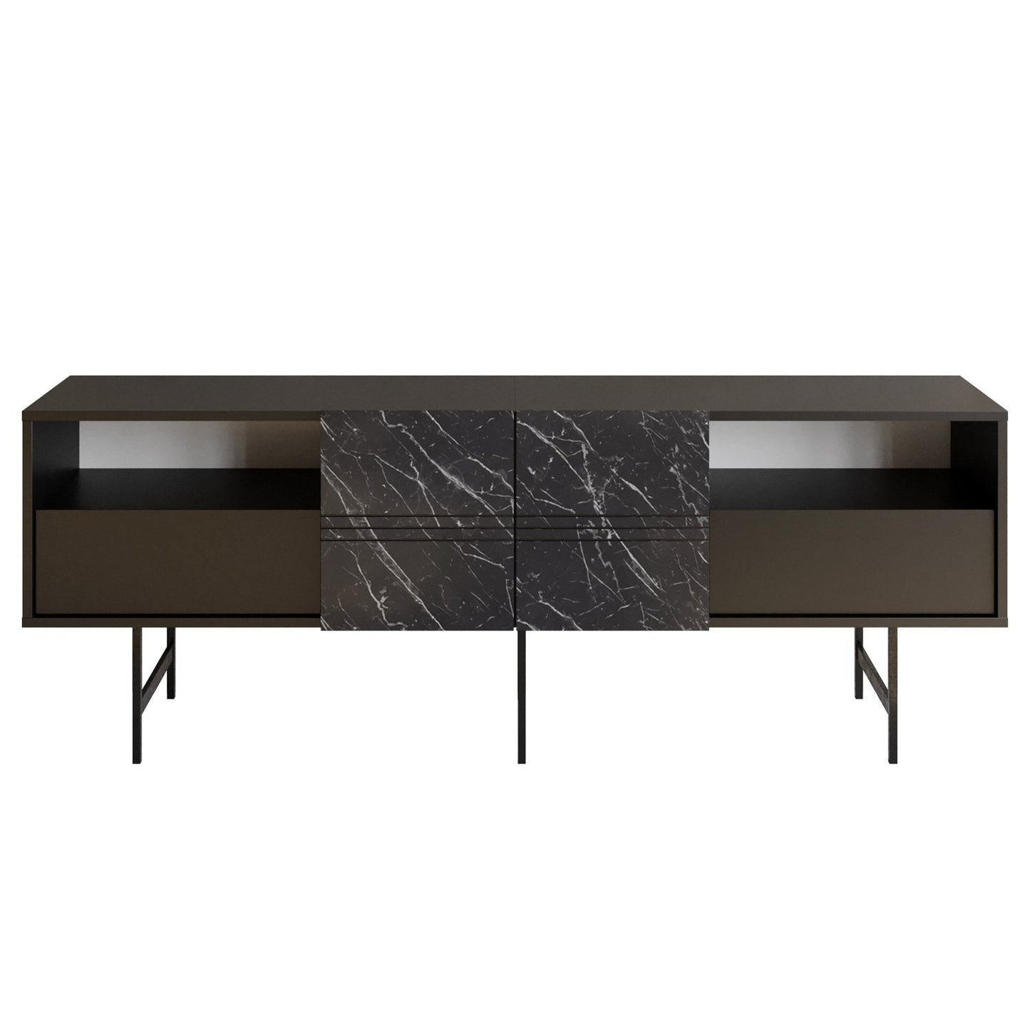 Έπιπλο Τηλεόρασης TV Βάση Σύνθεση Μαύρο Marble | 788DEC4012