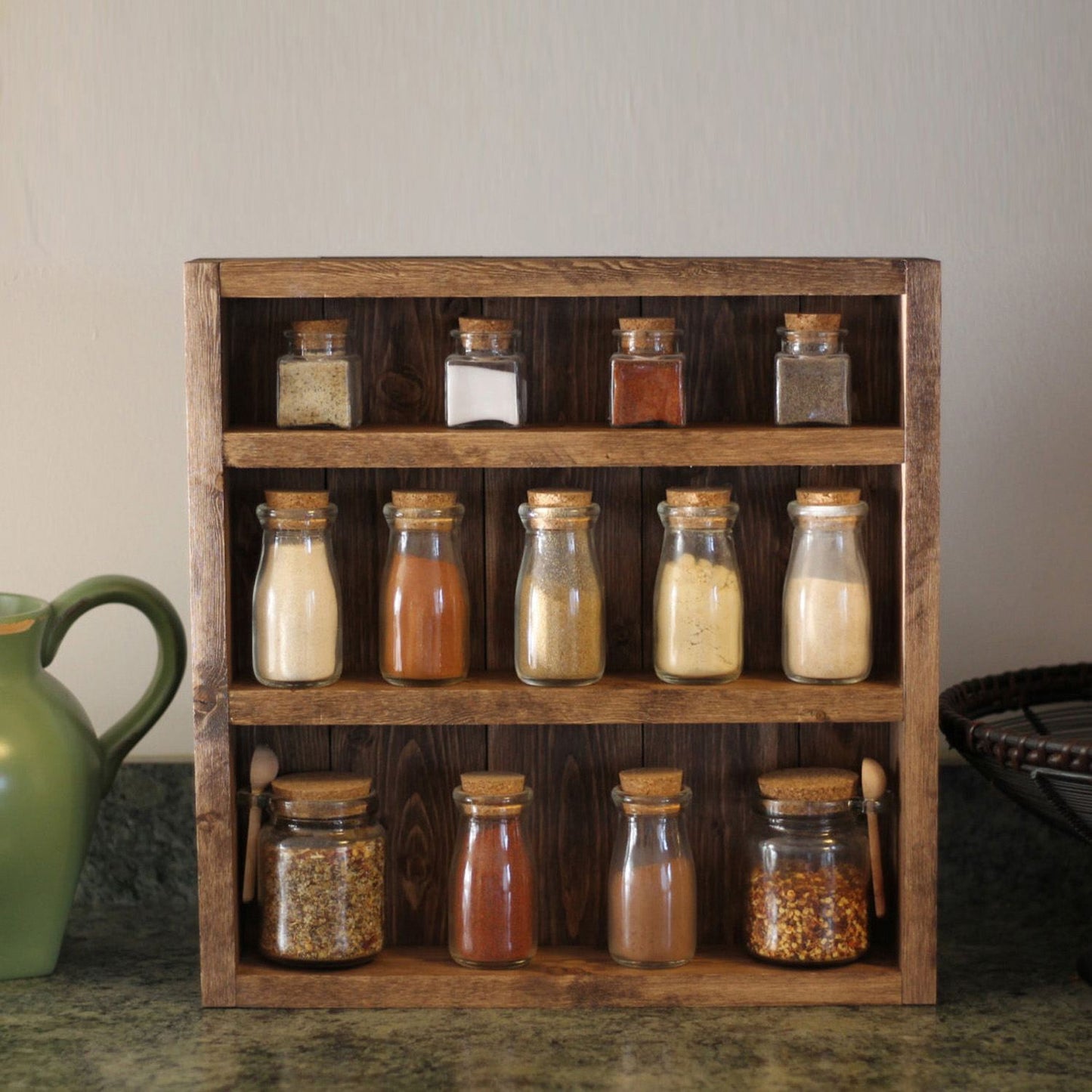 Διακοσμητικό Ξύλινο Ράφι Τοίχου 42x42x9 εκ Ξύλινο Μασίφ Ξύλο 792EVL4365
