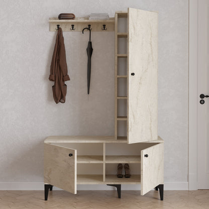 Έπιπλο Εισόδου Βάση για Παλτό Παπουτσοθήκη Κρεμάστρα Ρούχων Ντουλάπι Διαδρόμου 793ELG4042