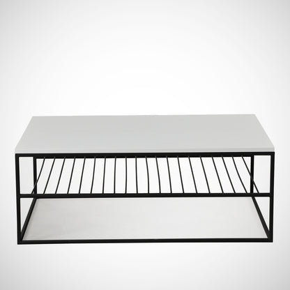 Τραπεζάκι Σαλονιού Λευκό 95 x 55 x 43 εκ GR801CMY2836