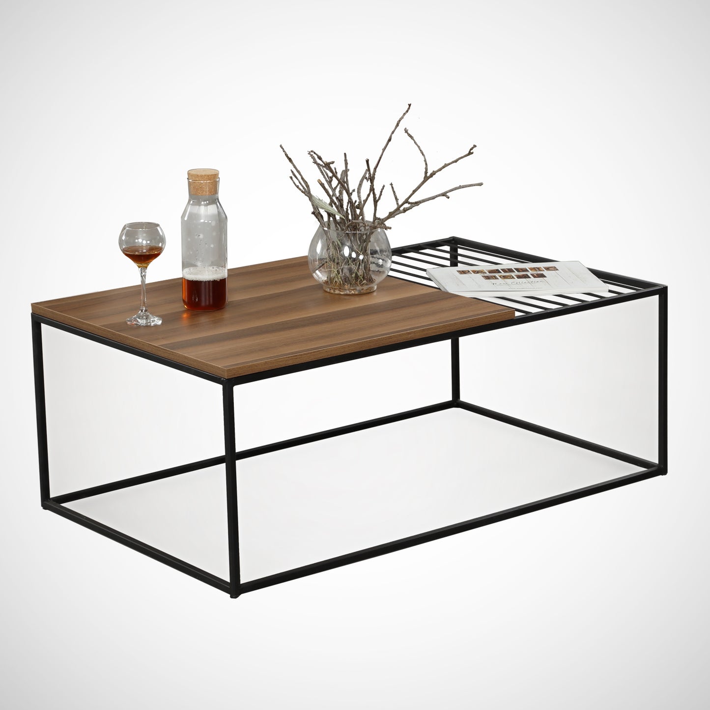 Τραπεζάκι Σαλονιού Καρυδί 95 x 55 x 43 εκ GR801CMY2844