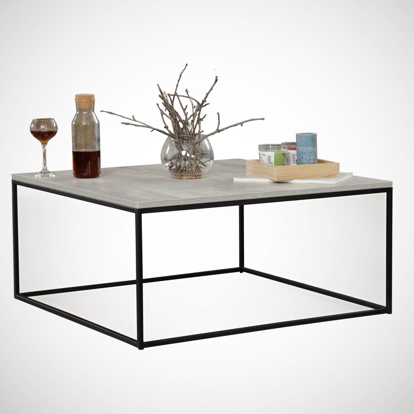 Τραπεζάκι Σαλονιού Sea Δρυς 75 x 75 x 43 εκ GR801CMY2849