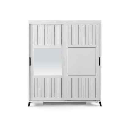 Ντουλάπα 190x216x60 εκ Λευκό 801CMY3410