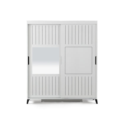 Ντουλάπα 180x216x60 εκ Λευκό 801CMY3411