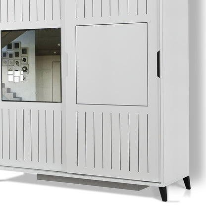 Ντουλάπα 170x216x60 εκ Λευκό 801CMY3412