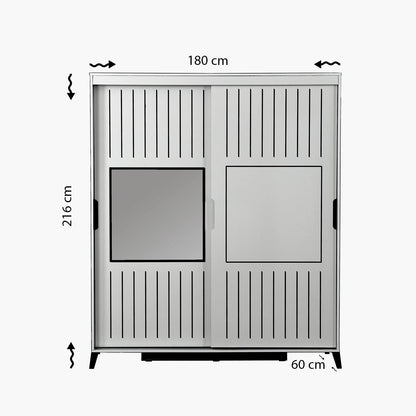 Ντουλάπα 180x216x60 εκ Δρυς 801CMY3427