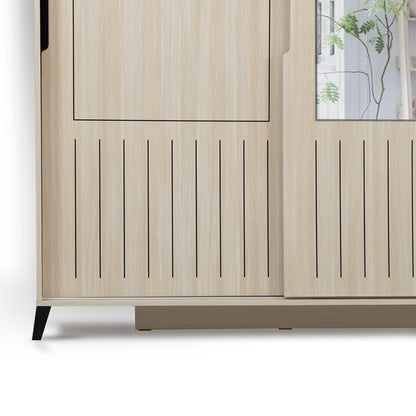 Ντουλάπα 150x216x60 εκ Δρυς 801CMY3430