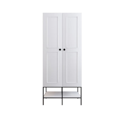 Ντουλάπα 84x200x50 εκ Λευκό 801CMY3435