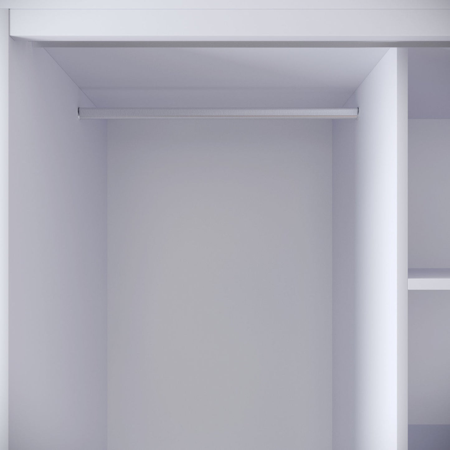 Ντουλάπα 126x200x50 εκ Λευκό 801CMY3436