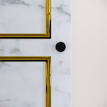 Ντουλάπα 42x200x50 εκ White Black Gold 801CMY3437