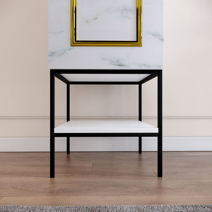 Ντουλάπα 42x200x50 εκ White Black Gold 801CMY3437