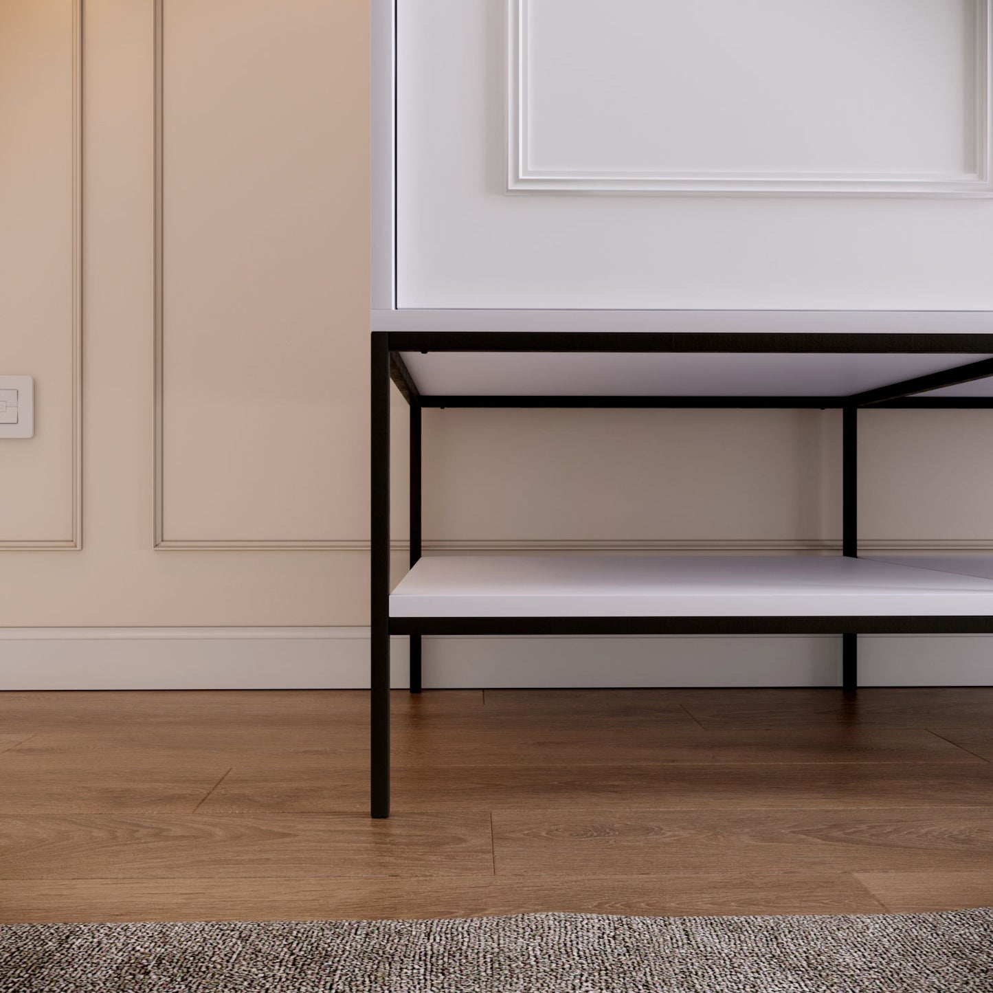 Ντουλάπα 120x200x57 εκ Λευκό 801CMY3440