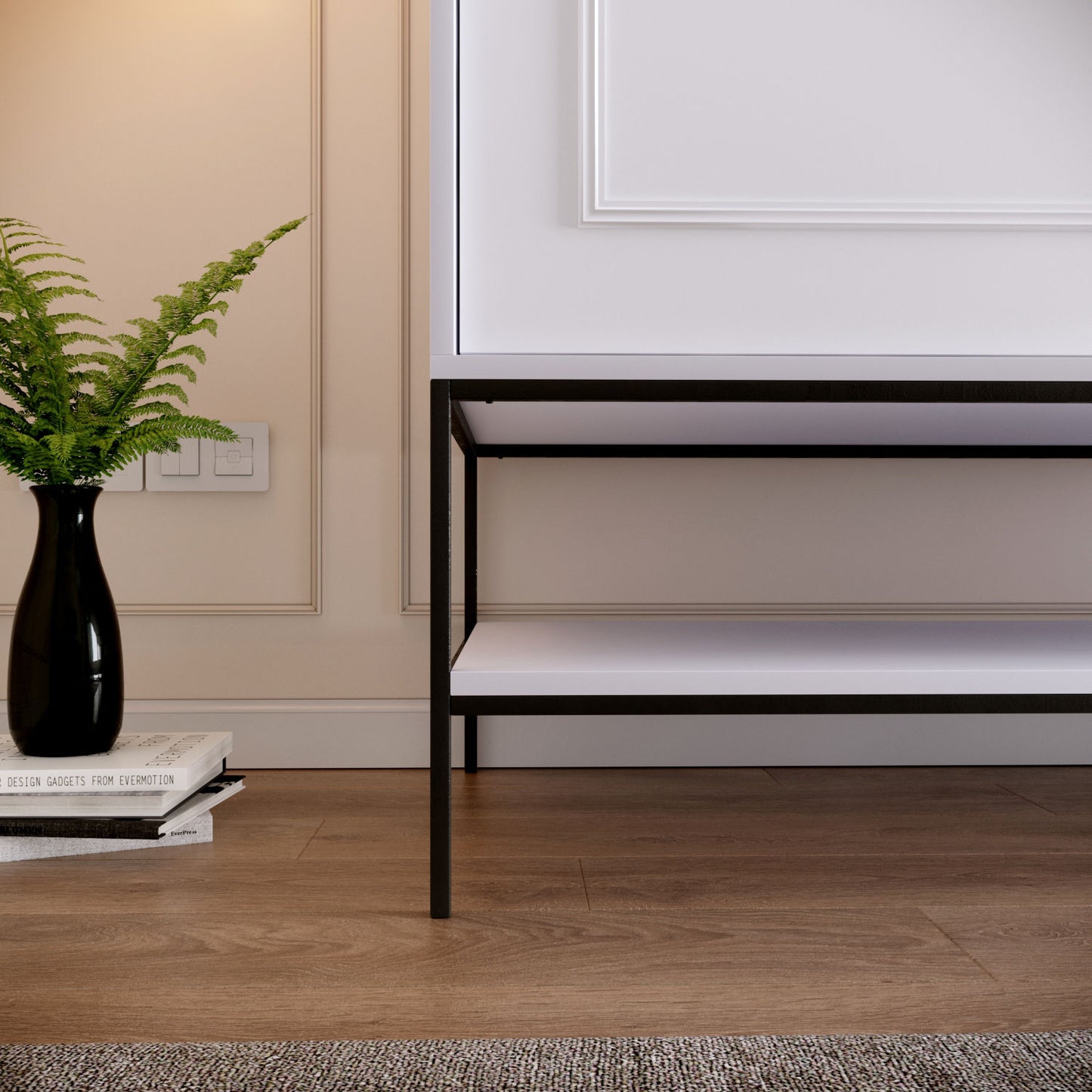 Ντουλάπα 190x200x57 εκ Λευκό 801CMY3442