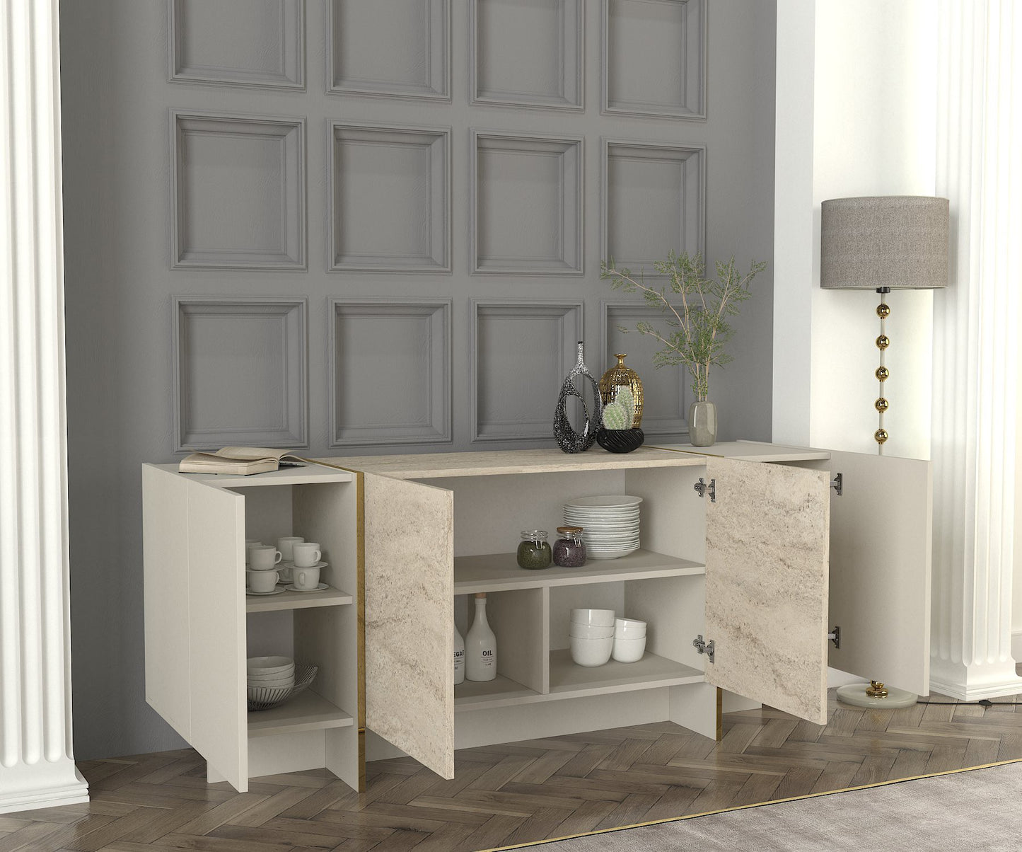 Μπουφές Τραβερτίνη
Sandstone 180x46,6x75,5cm | 804TRH4921