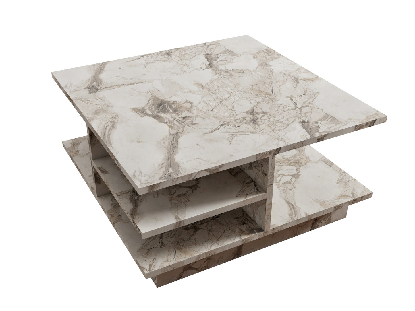 Τραπεζάκι Σαλονιού Ephesus Marble 80 x 80 x 40 εκ GR811MDD2811