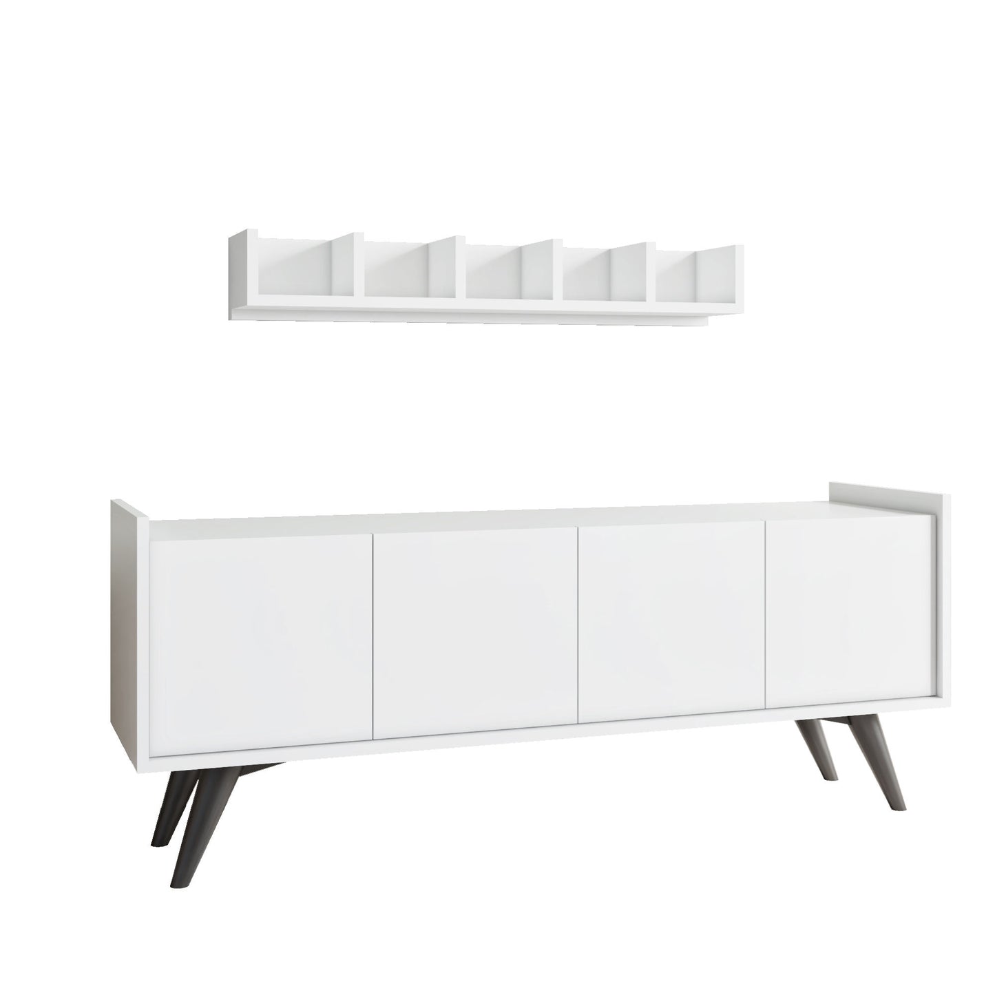 Μπουφές Λευκό 150x76x40cm | 811MDD3425