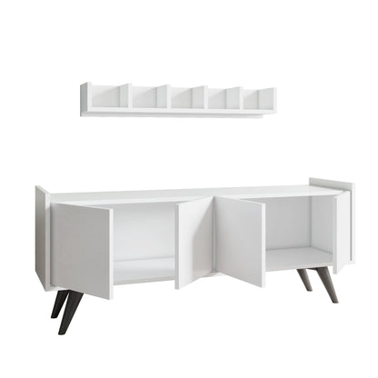 Μπουφές Λευκό 150x76x40cm | 811MDD3425