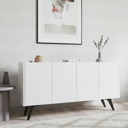 Μπουφές Λευκό 150x40x76cm | 811MDD3427