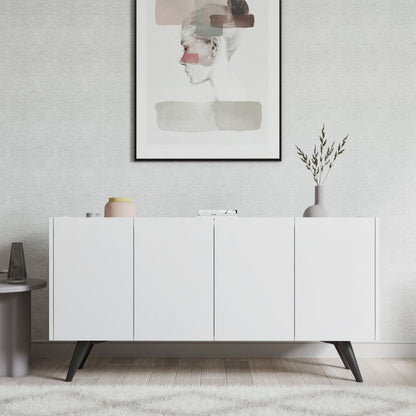 Μπουφές Λευκό 150x40x76cm | 811MDD3427