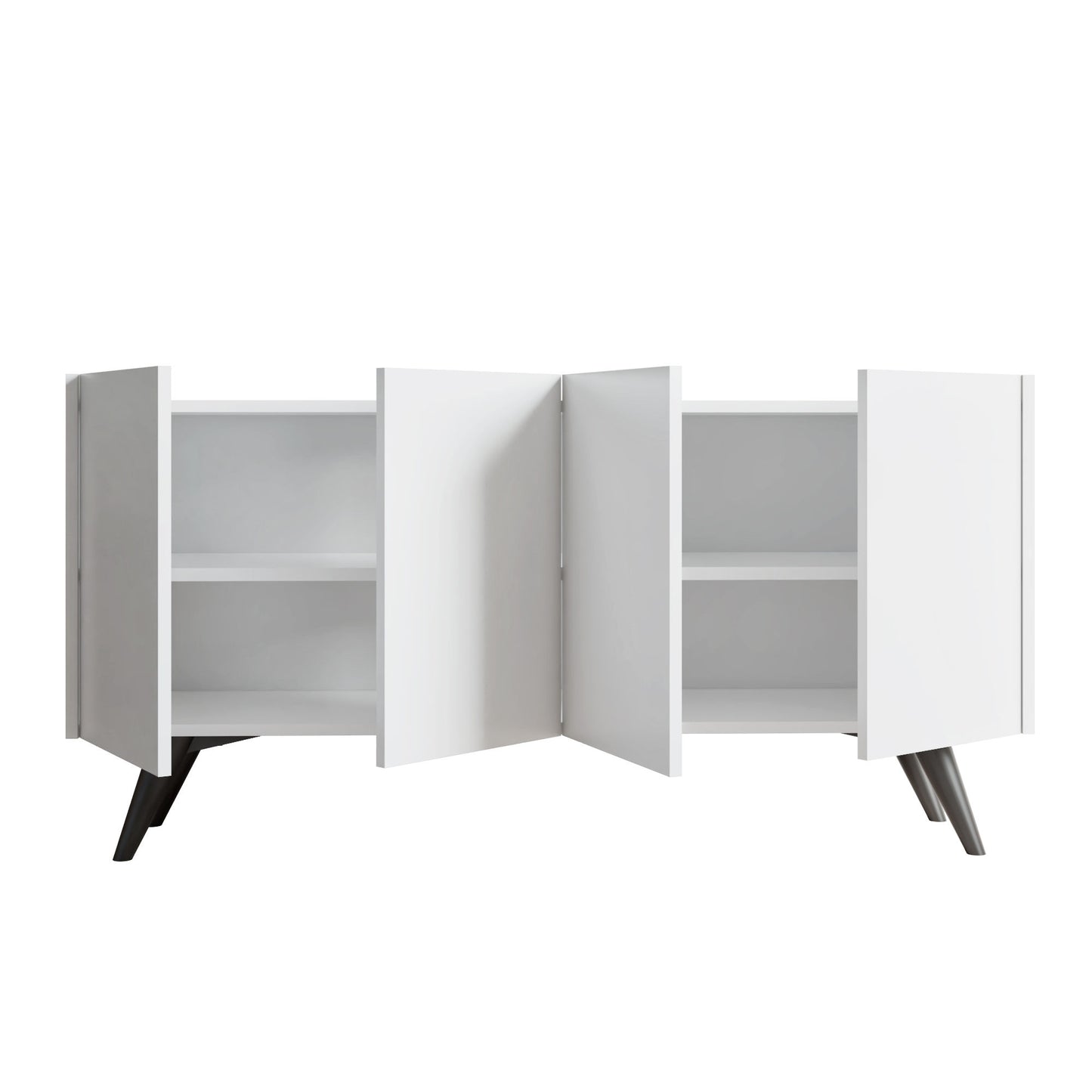Μπουφές Λευκό 150x40x76cm | 811MDD3427