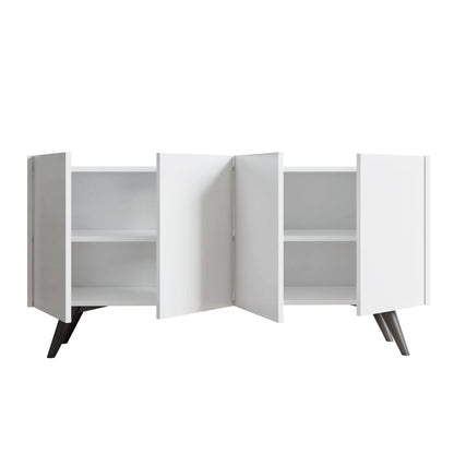 Μπουφές Λευκό 150x40x76cm | 811MDD3427