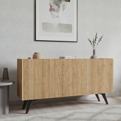 Μπουφές Δρυς 150x40x76cm | 811MDD3428