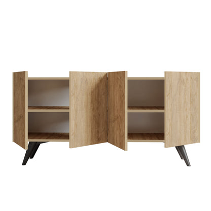 Μπουφές Δρυς 150x40x76cm | 811MDD3428