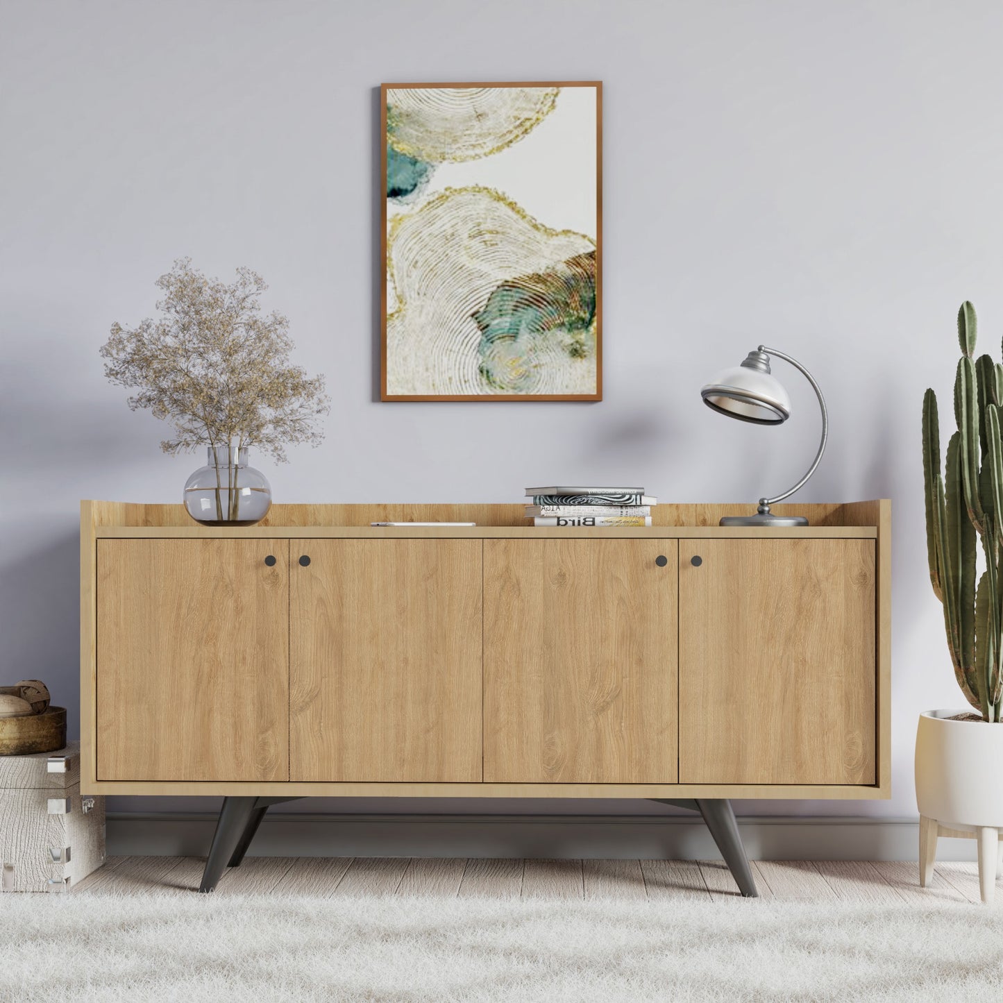 Μπουφές Δρυς 150x40x75cm | 811MDD3429