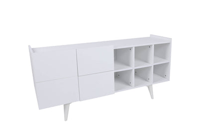 Μπουφές Λευκό 150x71x42cm | 811MDD3430