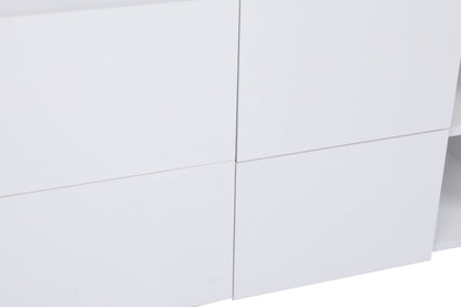 Μπουφές Λευκό 150x71x42cm | 811MDD3430