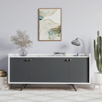 Μπουφές Ανθρακί
Λευκό 150x40x75cm | 811MDD3432