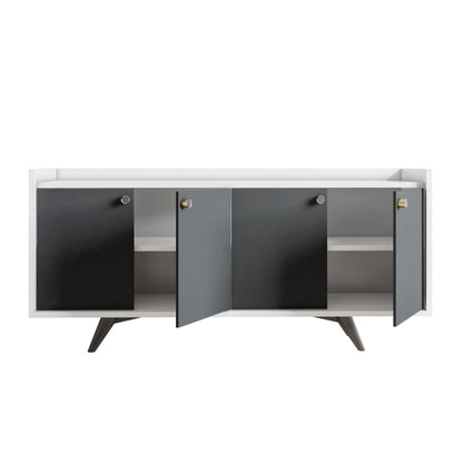 Μπουφές Ανθρακί
Λευκό 150x40x75cm | 811MDD3432