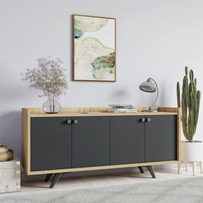 Μπουφές Ανθρακί
Δρυς 150x40x75cm | 811MDD3433