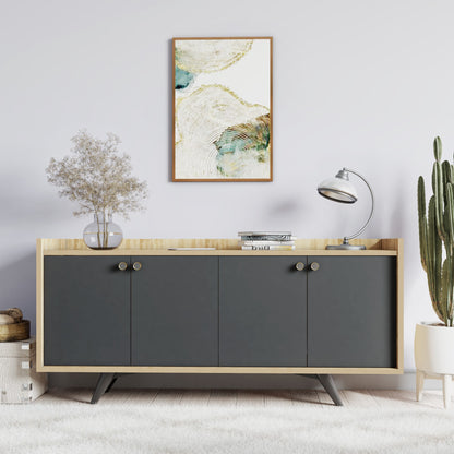 Μπουφές Ανθρακί
Δρυς 150x40x75cm | 811MDD3433