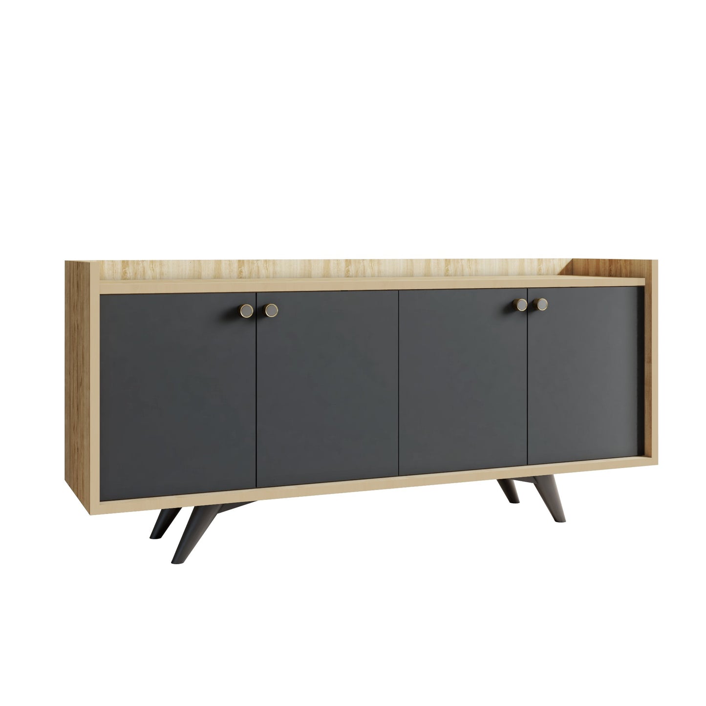 Μπουφές Ανθρακί
Δρυς 150x40x75cm | 811MDD3433