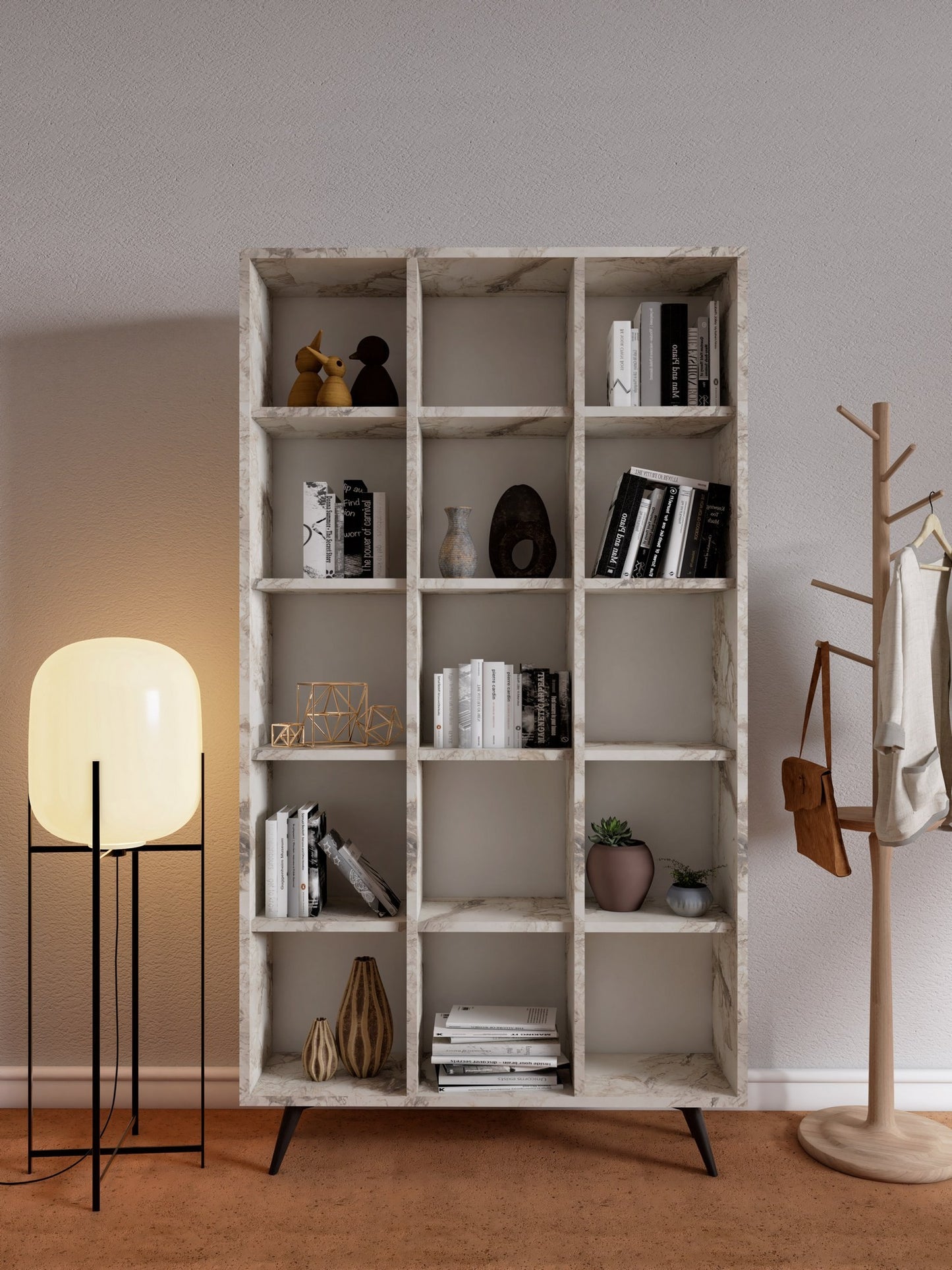Βιβλιοθήκη 100 × 25 × 184 εκ. Δρυς GR811MDD3611