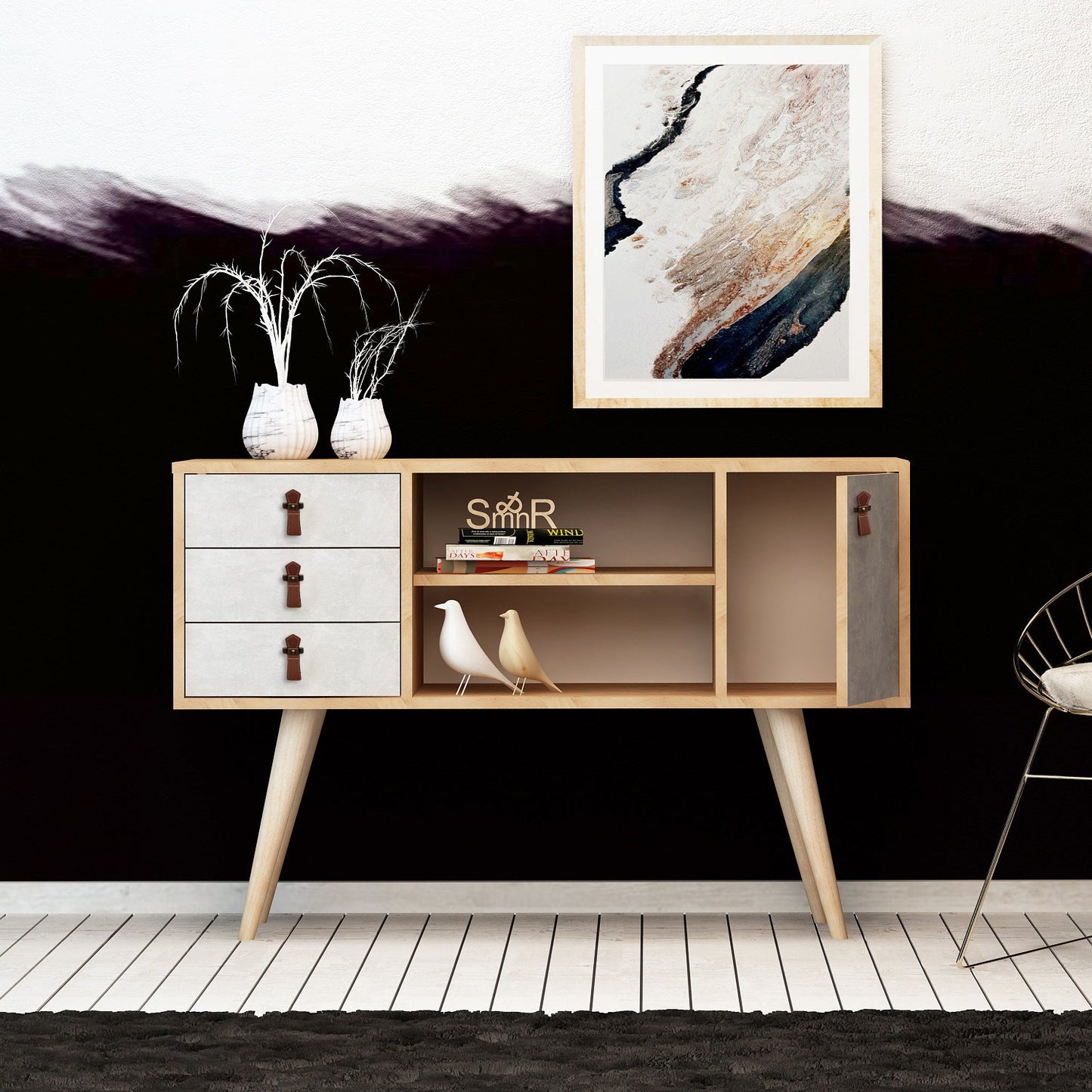 Μπουφές Δρυς
Λευκό 120x40x80cm | 811MDD3911