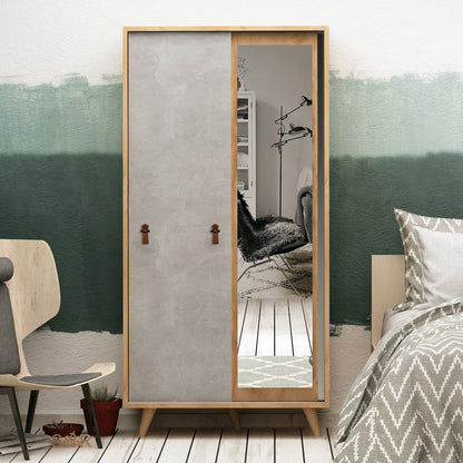 Ντουλάπα 100x190x60 εκ Δρυς 811MDD4905