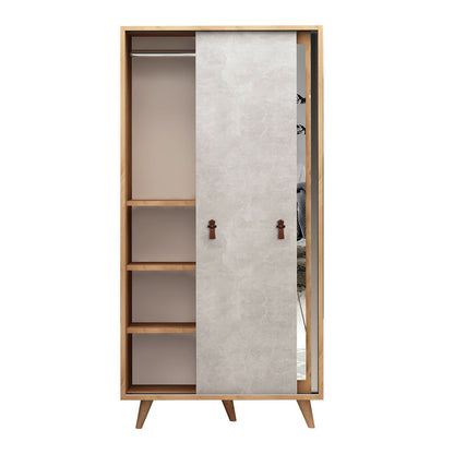 Ντουλάπα 100x190x60 εκ Δρυς 811MDD4905