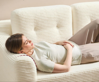 Γωνιακός Καναπές Κρεβάτι Αριστερή Γωνία Πολυμορφικός Εργονομικός Κάθισμα 43εκ Χωρίς Συναρμολόγηση για Σαλόνι Δωμάτιο επισκεπτών κρεμ και γκρί LCS-183WD01